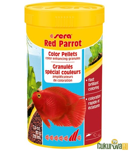 Sera Red Parrot Granül Yem 250 Ml - 80 Gr