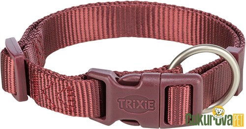 Trixie Premium Köpek Boyun Tasması S - M Bordo - 30 x 45 Cm - 15 Mm