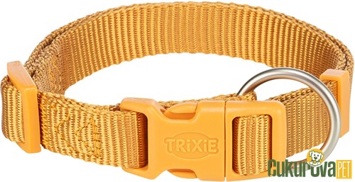 Trixie Premium Köpek Boyun Tasması S - M Hardal Sarısı - 30 x 45 Cm - 15 Mm