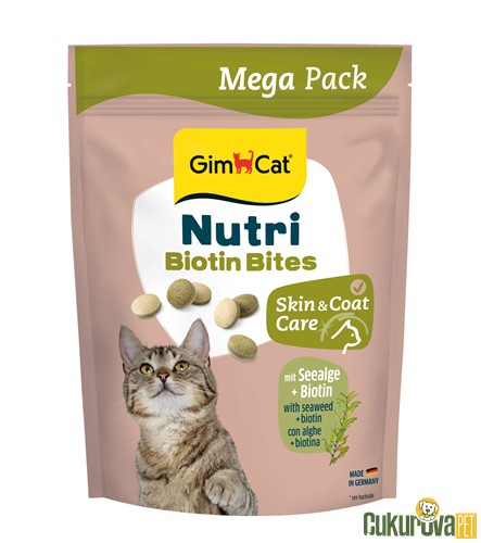 Gimcat Nutri Biyotinli Deniz Yosunlu Kedi Ödül Maması 425 Gr