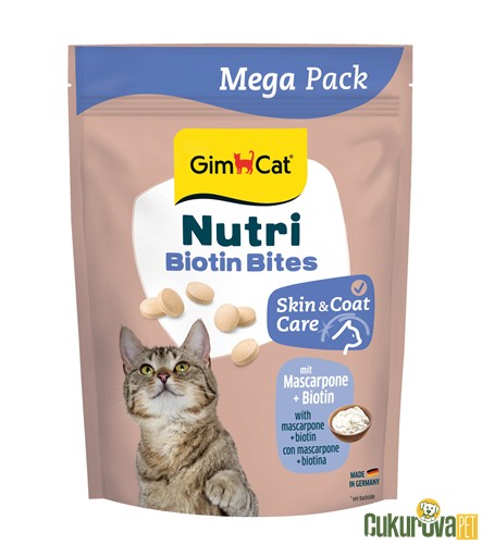 Gimcat Nutri Skin Coat Biyotinli Mascarpone Peynirli Kedi Ödül Maması 425 Gr