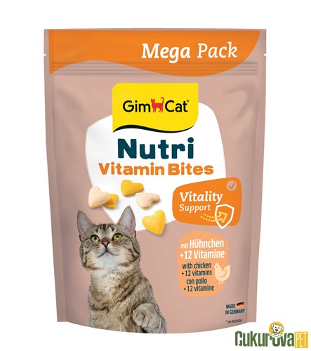 Gimcat Nutri Tavuklu ve Vitaminli Kedi Ödül Maması 425 Gr