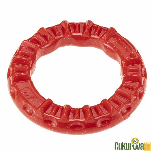 Ferplast Smile Aromalı Halka Köpek Oyuncağı Kırmızı - S