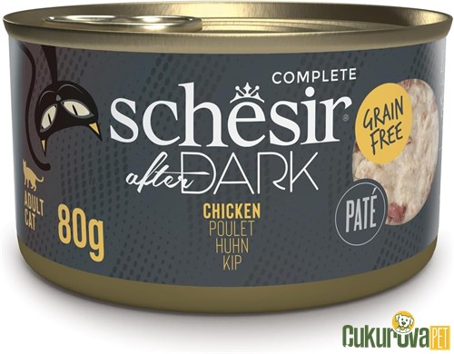 Schesir After Dark Pate Tavuklu Yetişkin Kedi Yaş Maması 80 Gr