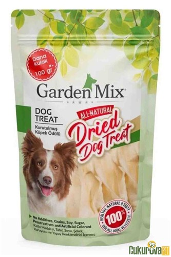 Gardenmix Köpek Ödülü Kurutulmuş Dana Kulak 100 Gr