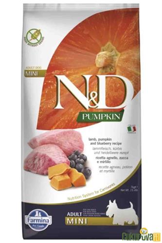 N & D Pumpkin, Lamb, Blueberry Adult Mini Köpek Maması  7 Kg