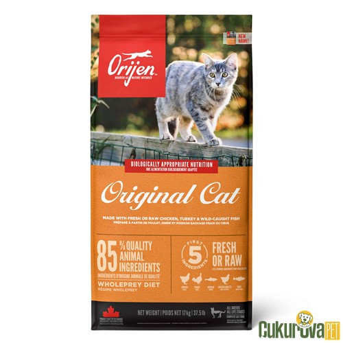 Orijen Original Cat Tüm Yaşam Evreleri İçin Kedi Maması 17 Kg