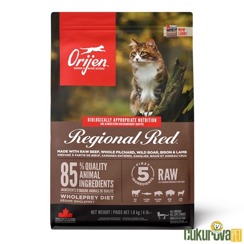 Orijen Regional Red Tüm Yaşam Evreleri İçin Kedi Maması 1.8 Kg
